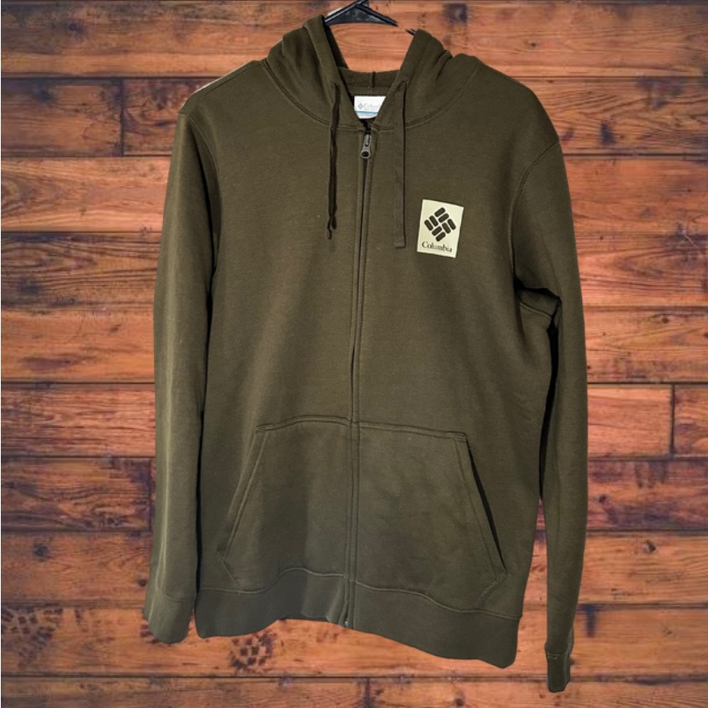 Columbia Olive Green Full-Zip Hoodie